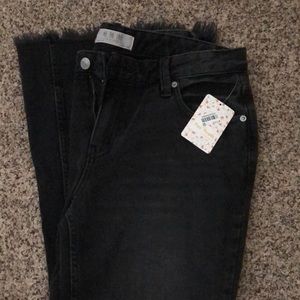 Free People Bell Bottom Black Denim